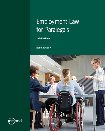 Employment Law for Paralegals, 3rd Edition