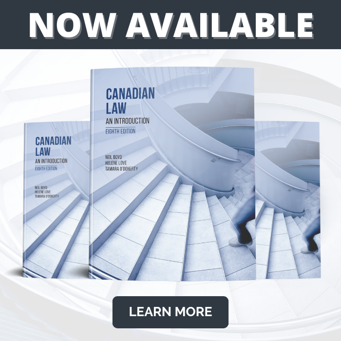 Canadian Law: An Introduction, 8th Edition