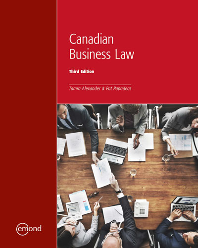 Canadian Business Law, 3rd Edition