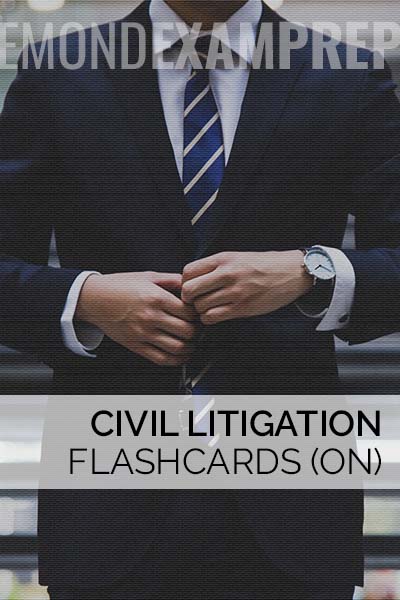 Civil Litigation Flashcards (ON)