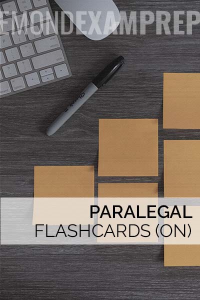 Paralegal Flashcards (ON)