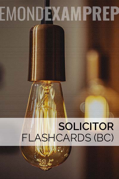 Solicitor Flashcards (BC)