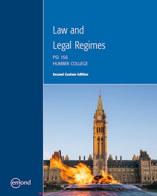 Law and Legal Regimes, PSI 156, Second Custom Edition (Humber College)
