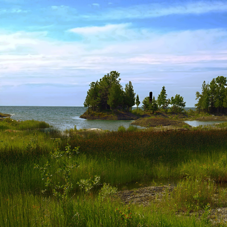 View of Lake Huron from Manitoulin Island